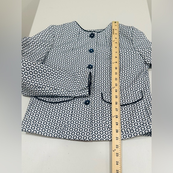 Brooks Brothers Floral Jacquard Cropped Jacket Size‎ 8 - Picture 14 of 15